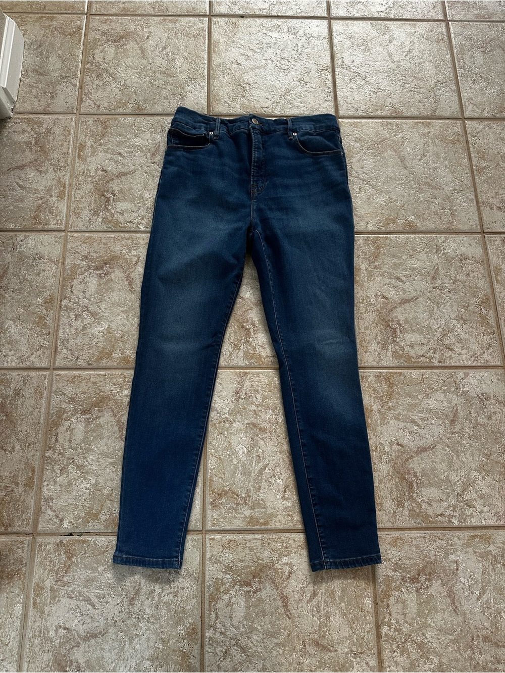 Good American Indigo Stretch Skinny Jeans